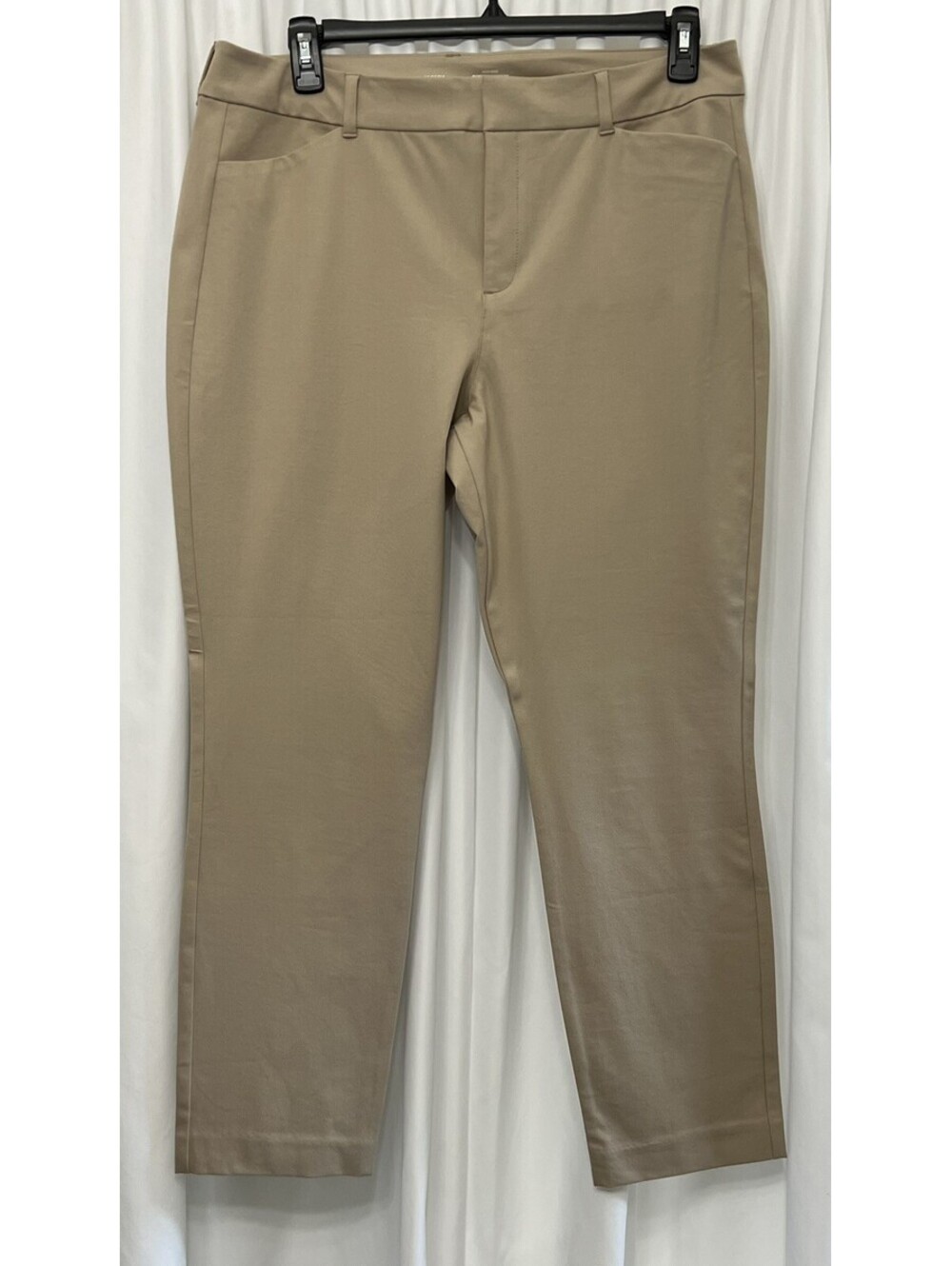 Old Navy Womens High-Rise Pixie Skinny Pants Size 16 Khaki Brown Cotton Blend